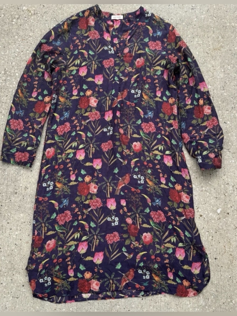 Jane Valken Dress Floral Mini Dress Purple & Pink XS